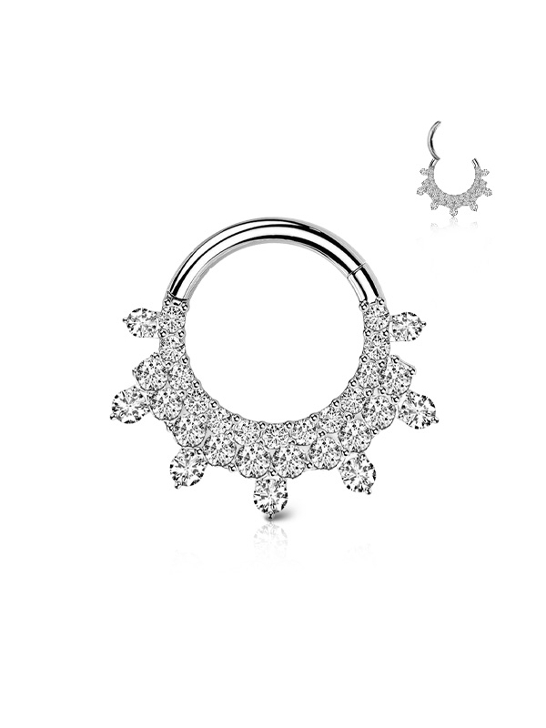 Acquista ora piercing cerchietto sette punte su elefantebianco.jewelry