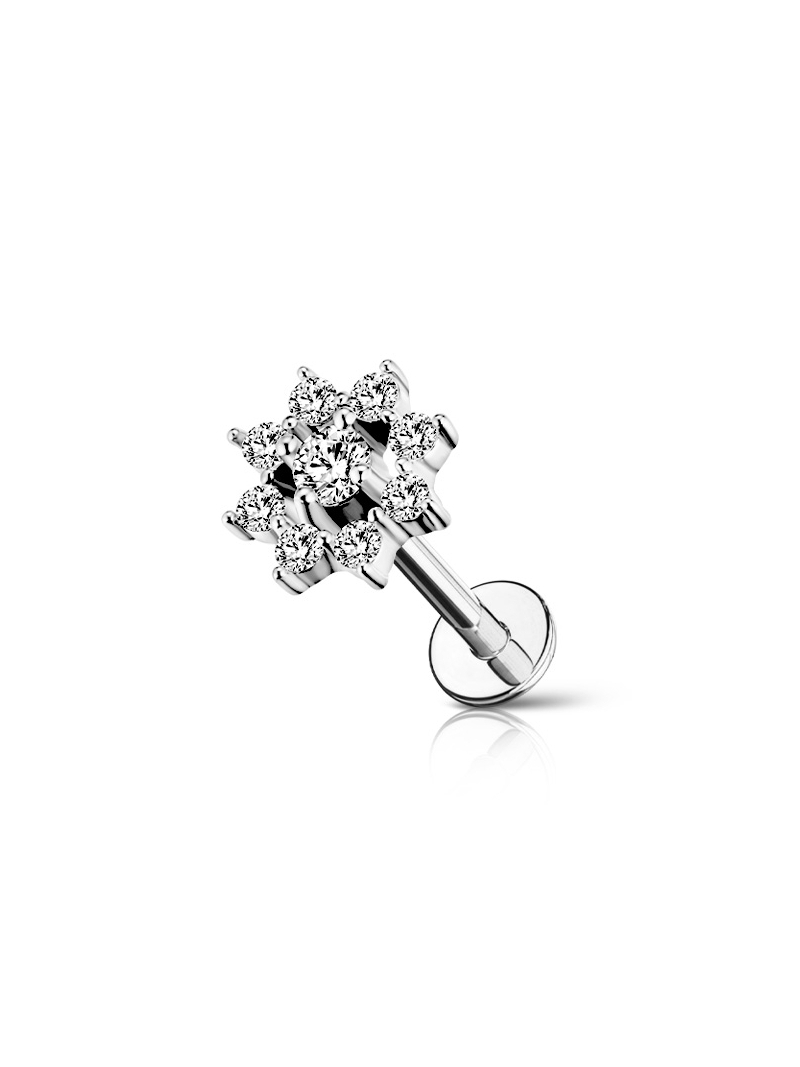 piercing punto luce a fiore