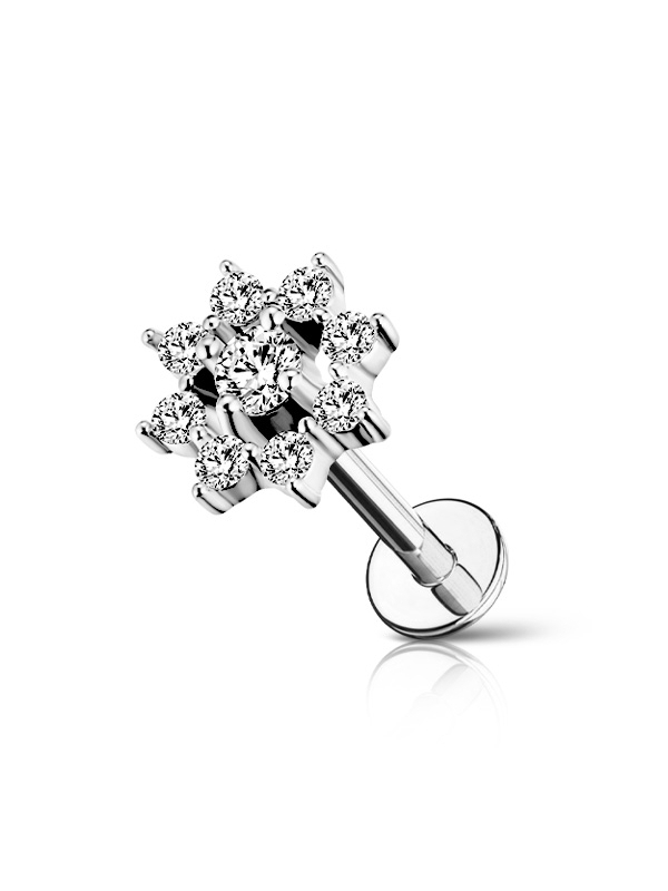 piercing punto luce a fiore