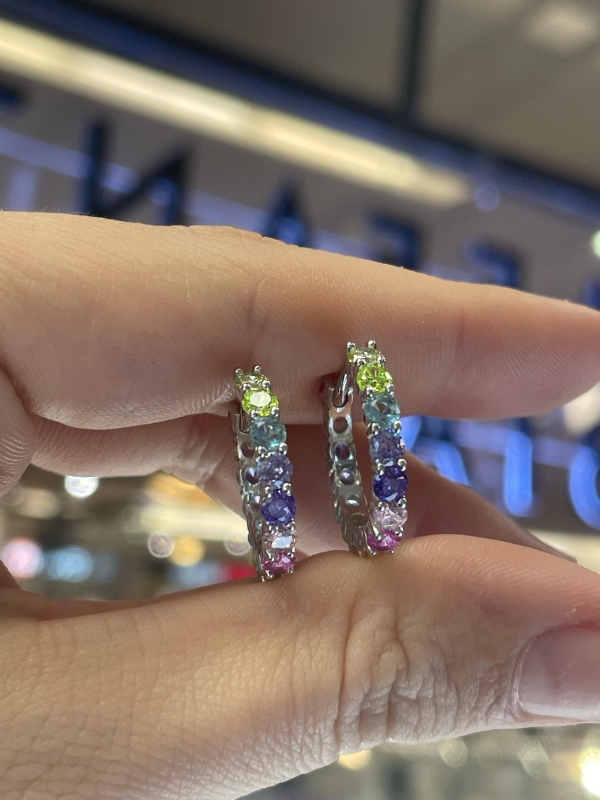 Acquista ora cerchietti multicolore avanti e dietro su elefantebianco.jewelry