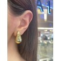 orecchini goccia martellato gold