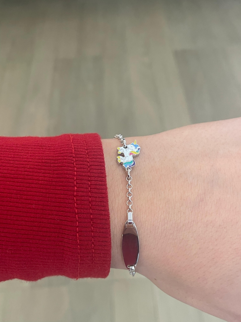 Acquista ora bracciale bimba unicorno su elefantebianco.jewelry
