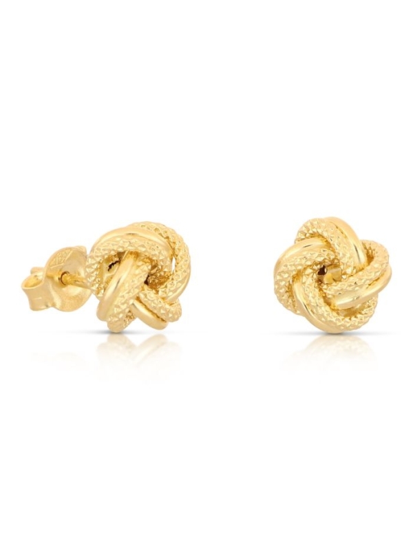 Acquista ora orecchini nodo oro 750 su elefantebianco.jewelry