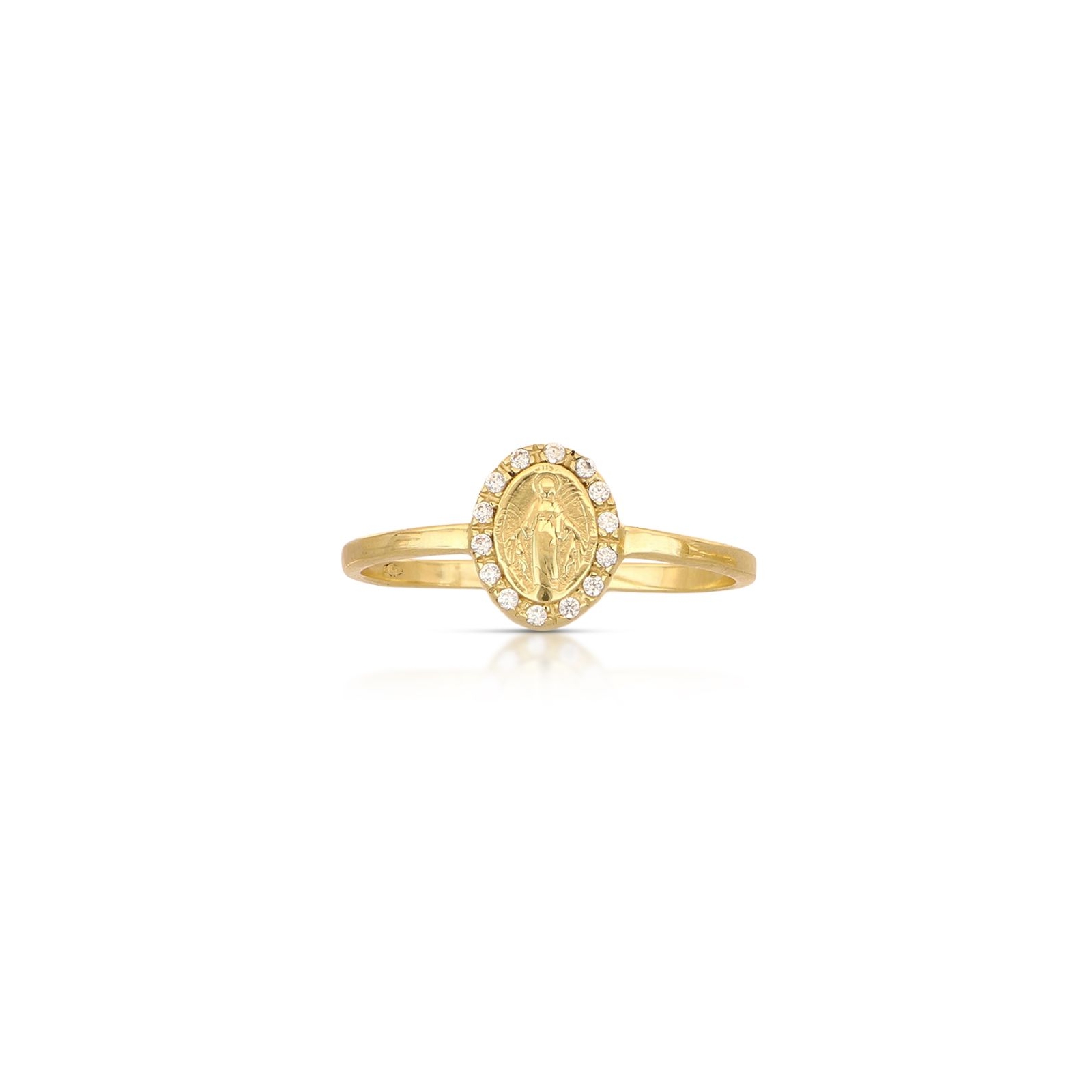 anello madonna miracolosa oro 750