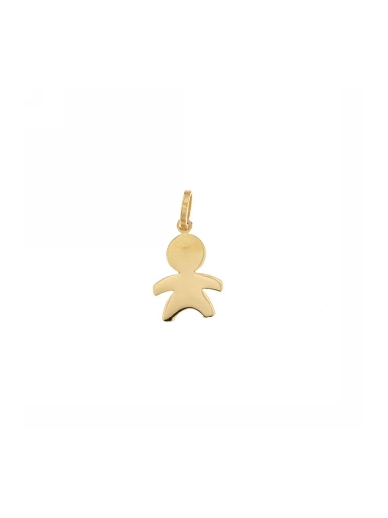 Acquista ora ciondolo bimbo oro 750 giallo incisione omaggio su elefantebianco.jewelry