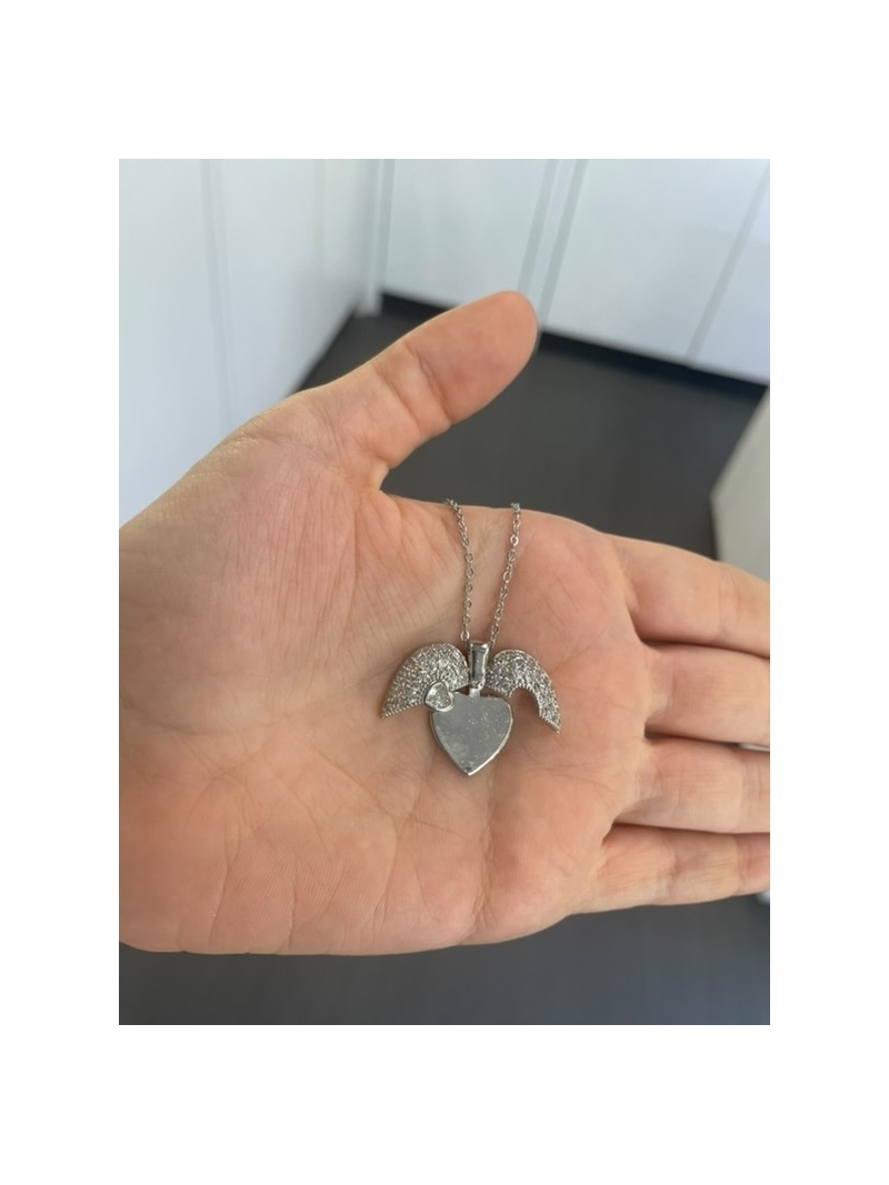 Collana cuore che si apre incisione omaggio