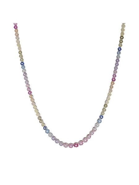 collana fiori multicolore