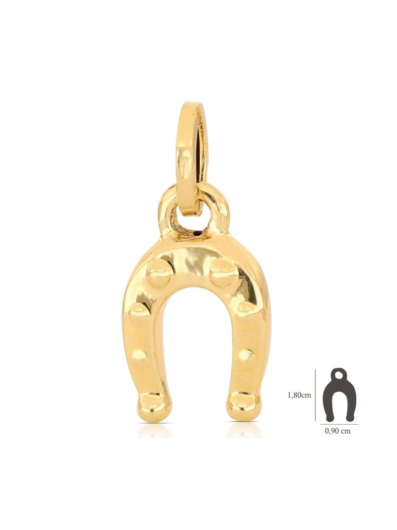 Acquista ora ciondolo ferro di cavallo scaramantico portafortuna oro 750 su elefantebianco.jewelry