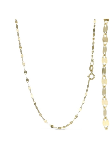 Acquista ora catena maglia fogliolina oro 750 su elefantebianco.jewelry