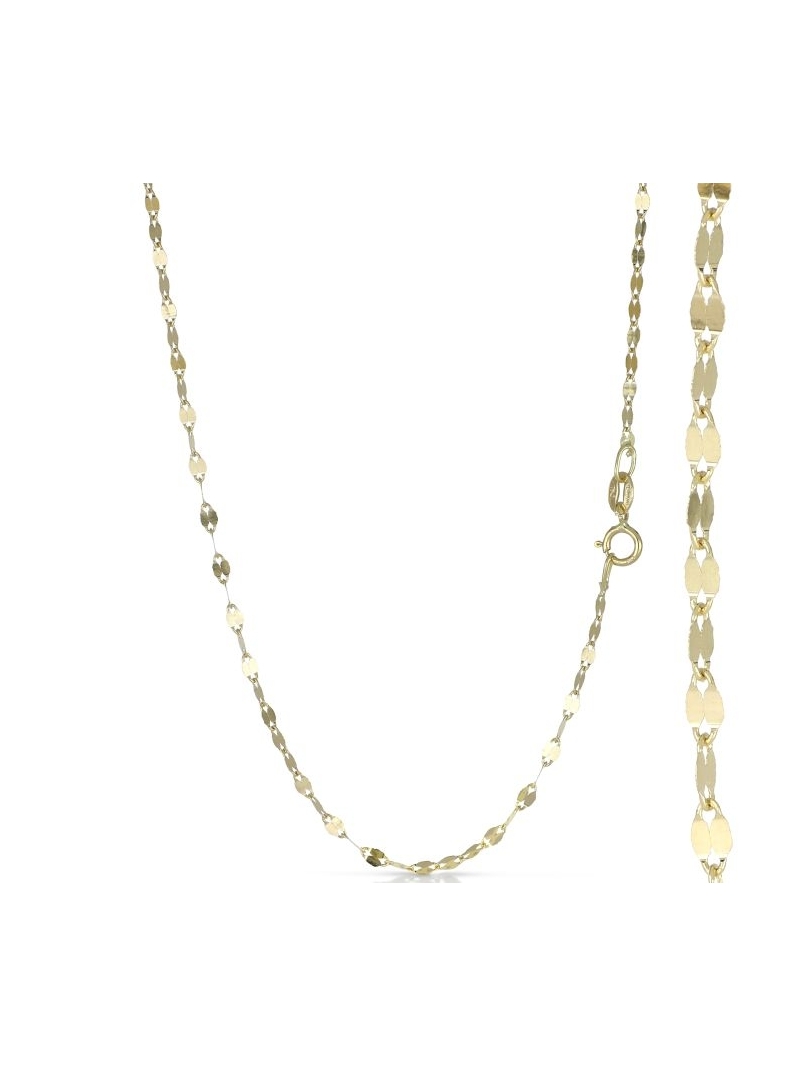 Acquista ora catena maglia fogliolina oro 750 su elefantebianco.jewelry