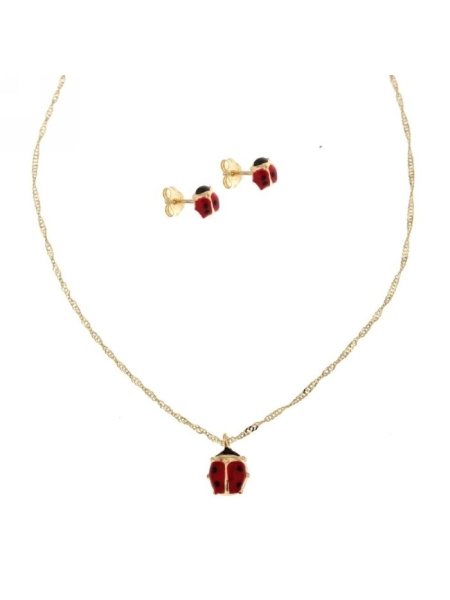 Acquista ora completo coccinella oro 750 su elefantebianco.jewelry