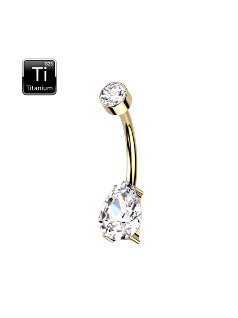 Acquista ora ombelico goccia e brillantino gold su elefantebianco.jewelry