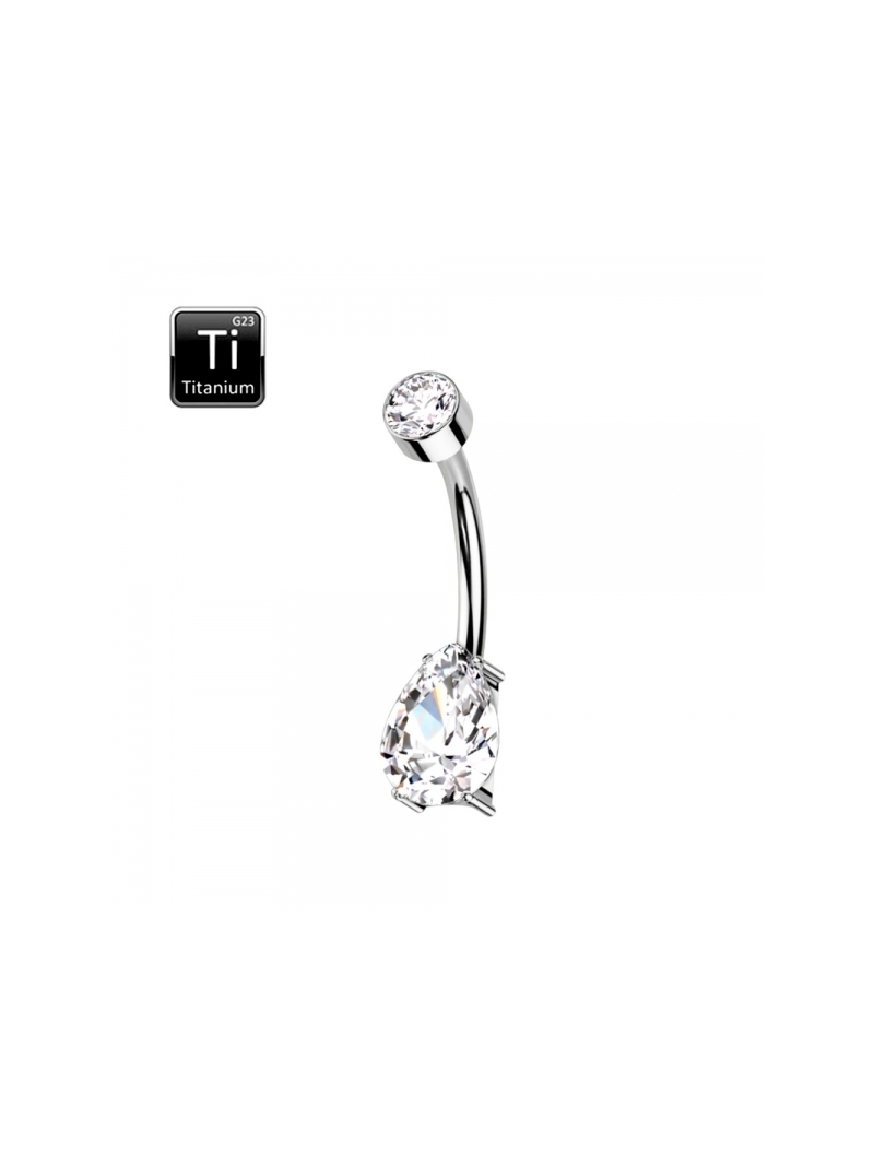 Acquista ora ombelico goccia e brillantino bianco su elefantebianco.jewelry