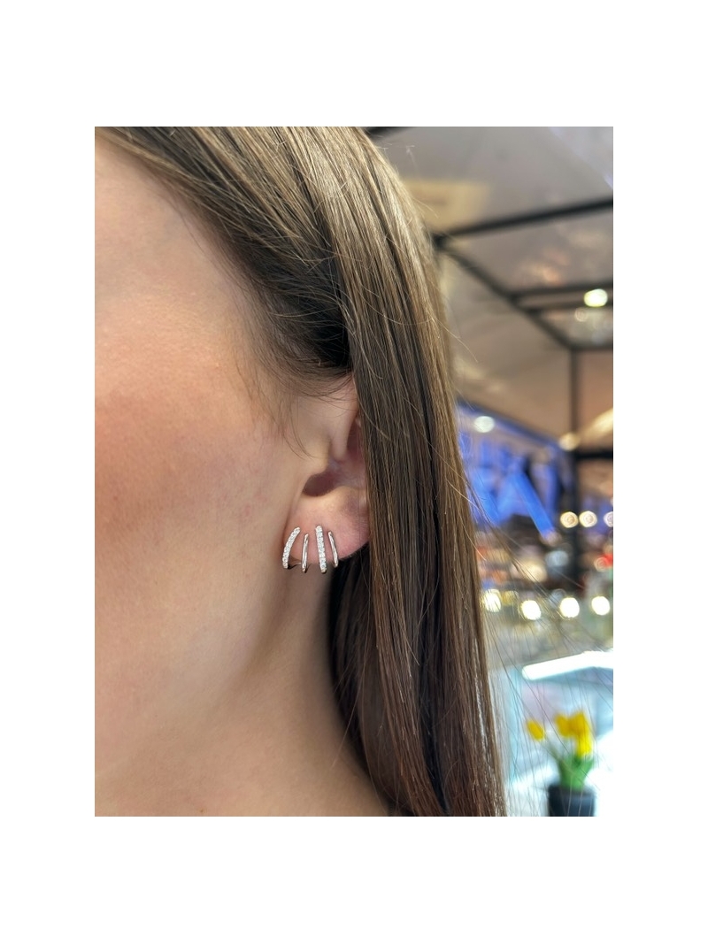Acquista ora orecchini cuffia con zirconi su elefantebianco.jewelry