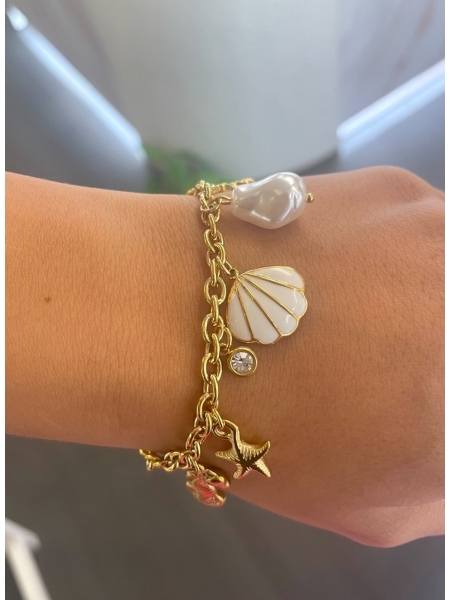 Acquista ora bracciale con charms marini su elefantebianco.jewelry