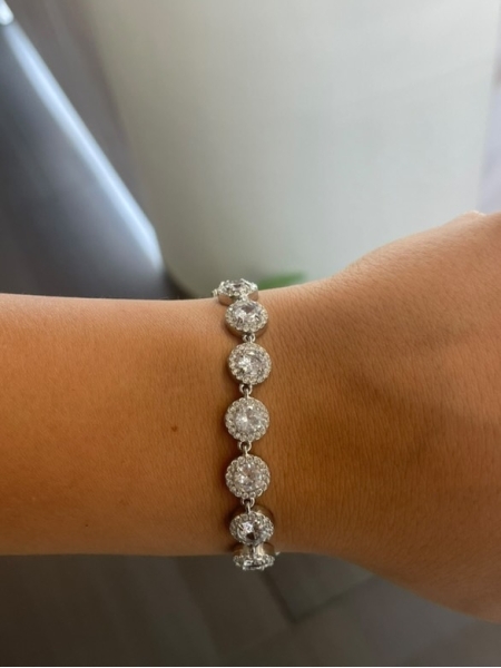Acquista ora bracciale zirconi tondi su elefantebianco.jewelry 2
