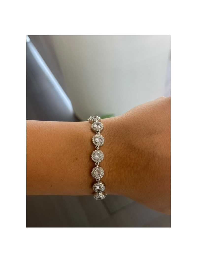 Acquista ora bracciale zirconi tondi su elefantebianco.jewelry