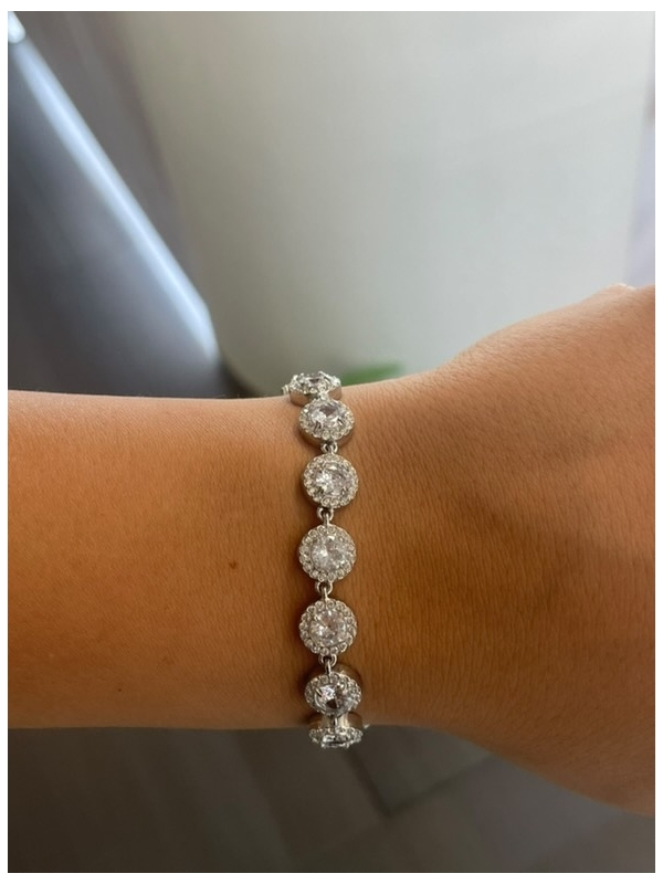 Acquista ora bracciale zirconi tondi su elefantebianco.jewelry