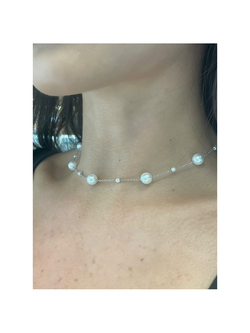 Acquista ora collana perle girocollo su elefantebianco.jewelry