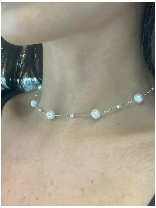 Acquista ora collana perle girocollo su elefantebianco.jewelry