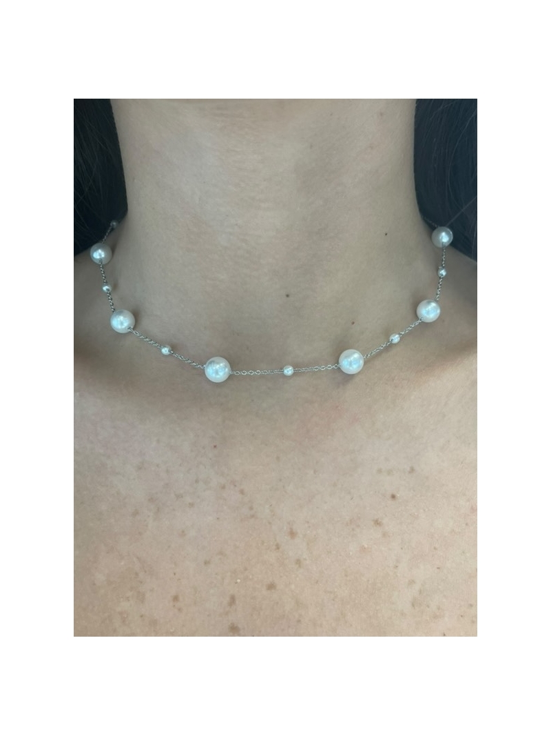 Acquista ora collana perle girocollo su elefantebianco.jewelry