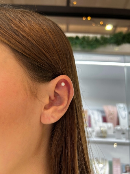 piercing perlina gold