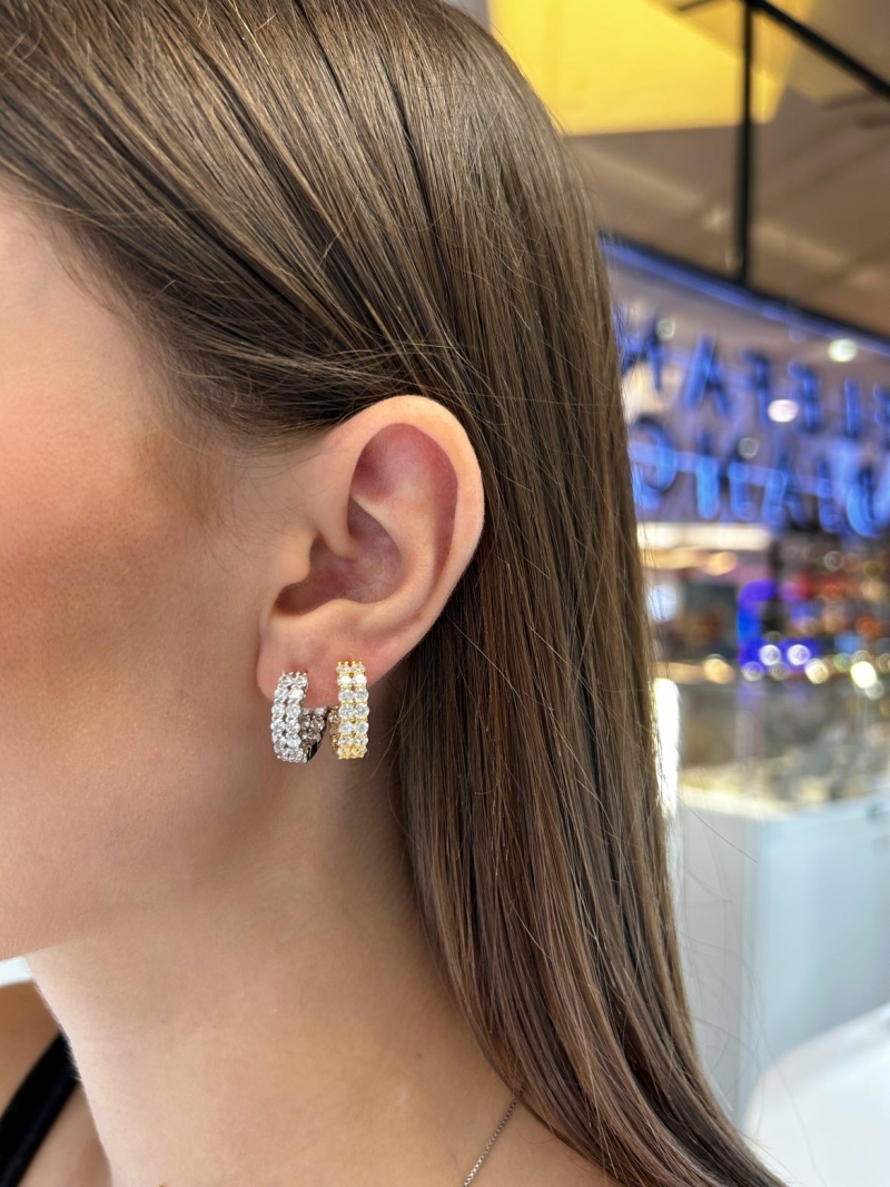 Acquista ora cerchietti mini super zirconi doppia striscia su elefantebianco.jewelry