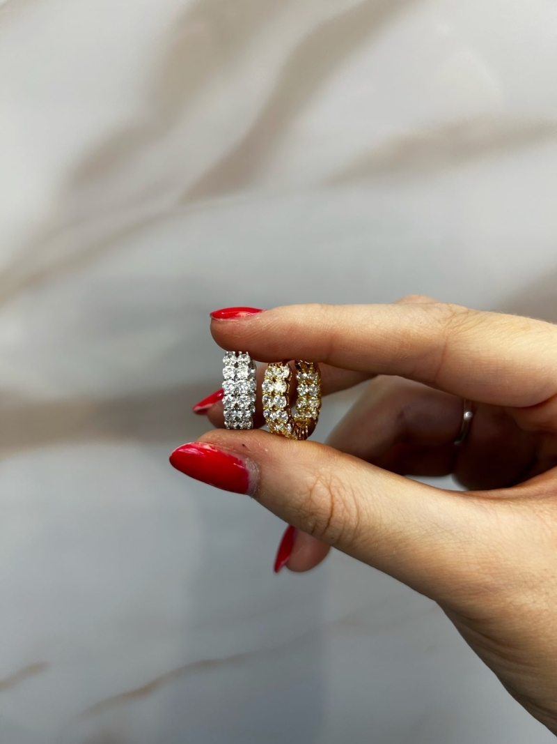 Acquista ora cerchietti mini super zirconi doppia striscia su elefantebianco.jewelry