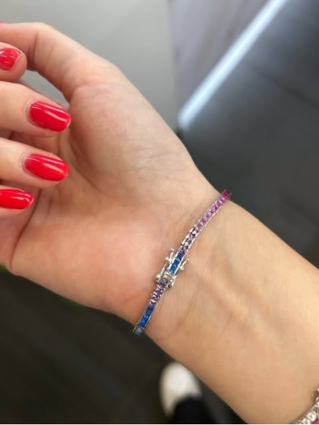 Acquista ora tennis carrè multicolore su elefantebianco.jewelry 2