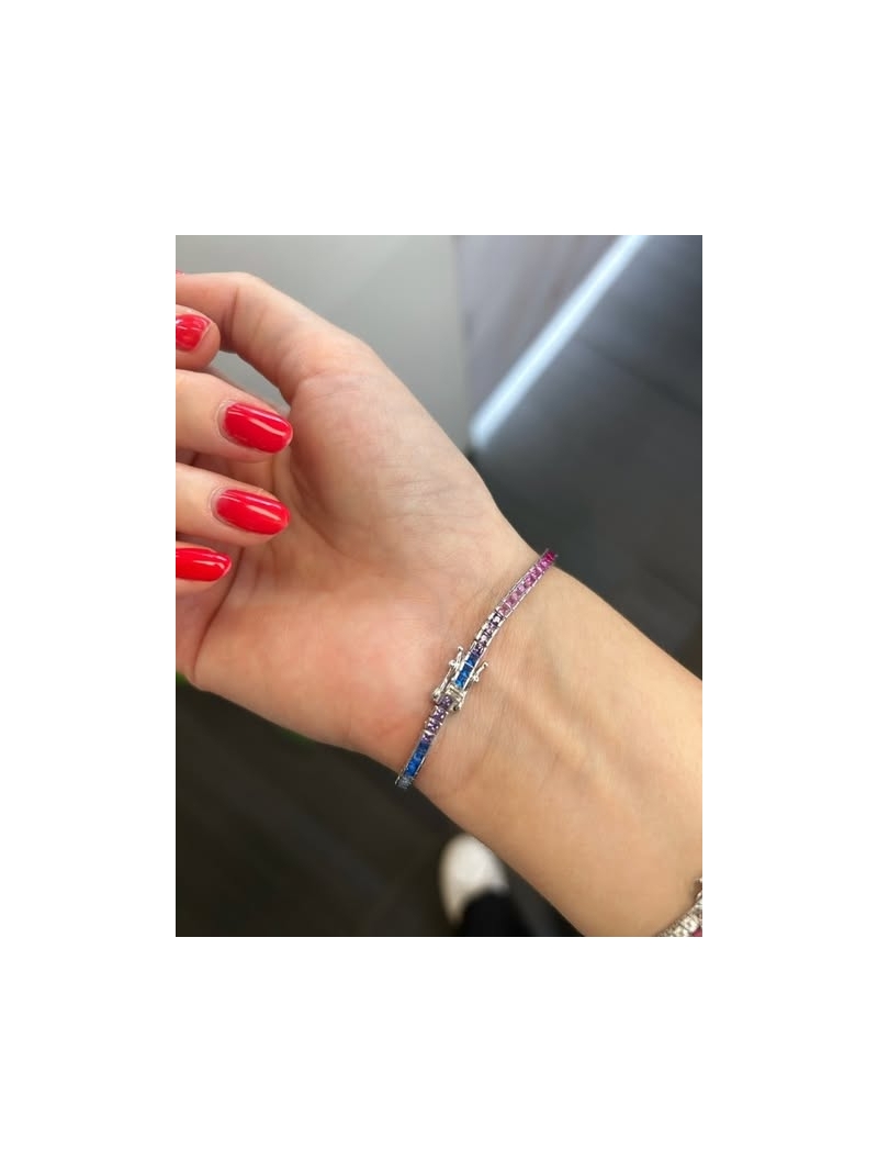 Acquista ora tennis carrè multicolore su elefantebianco.jewelry