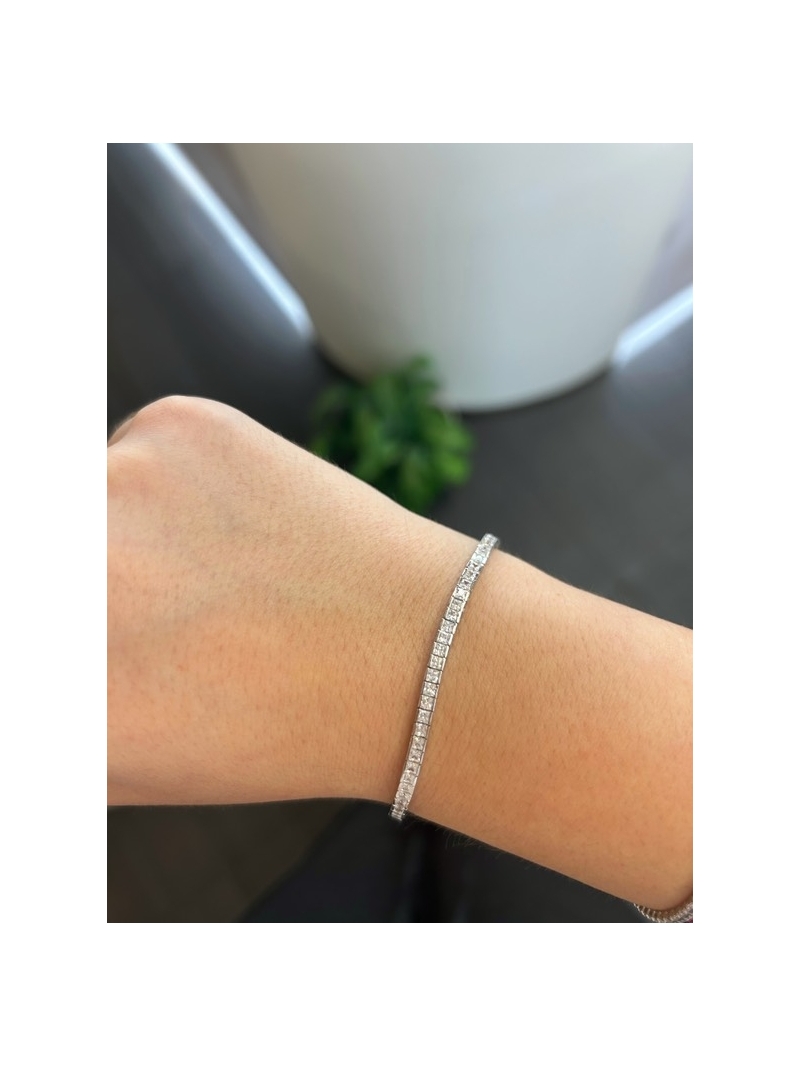 Acquista ora tennis carrè bianco su elefantebianco.jewelry