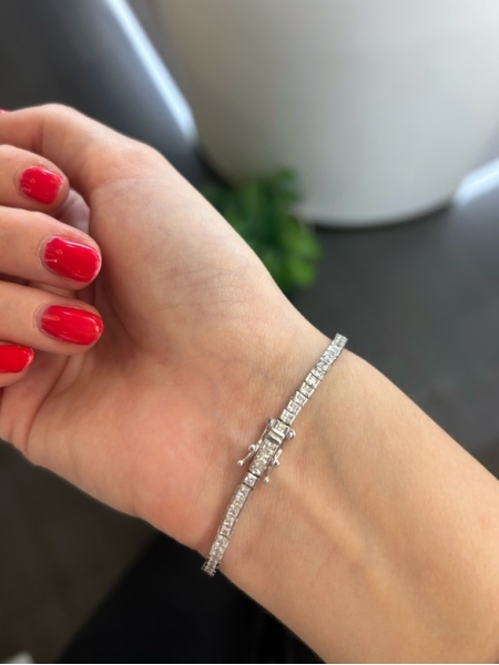 Acquista ora tennis carrè bianco su elefantebianco.jewelry 2