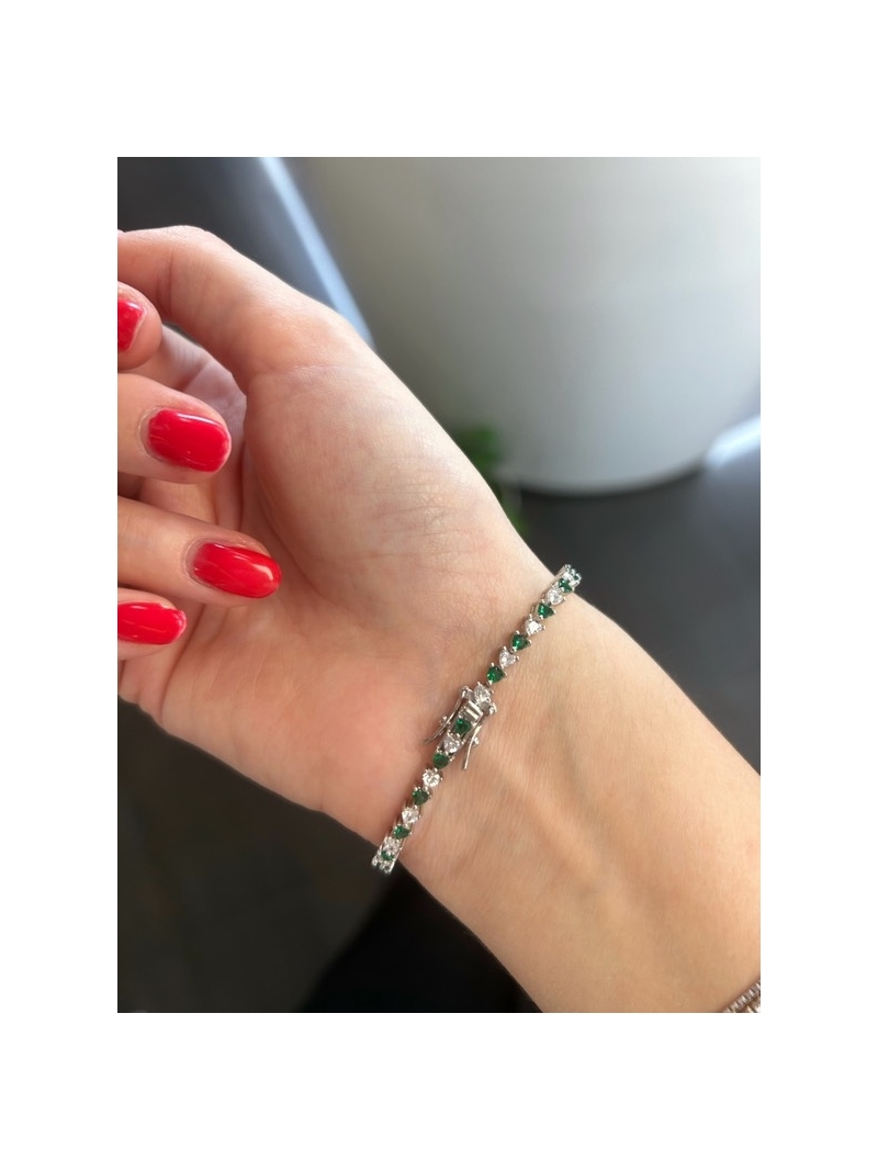Acquista ora tennis tutti cuori verde e bianco su elefantebianco.jewelry