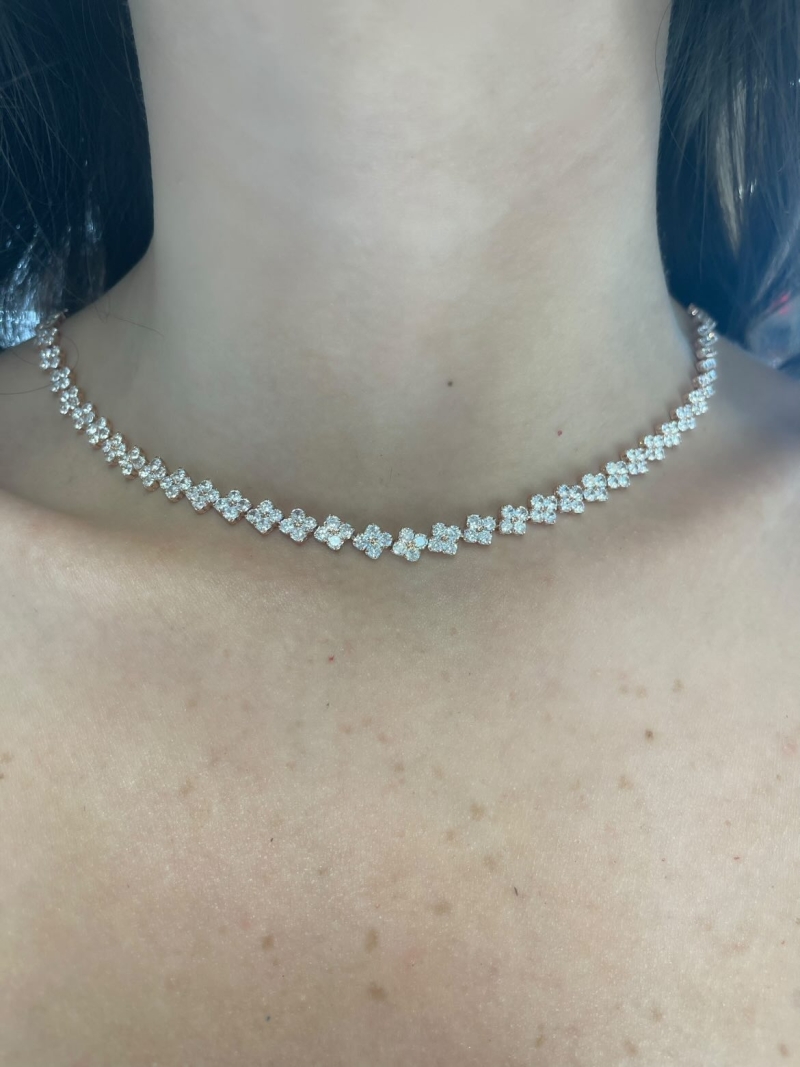 Acquista ora collana fili di grana rodio su elefantebianco.jewelry