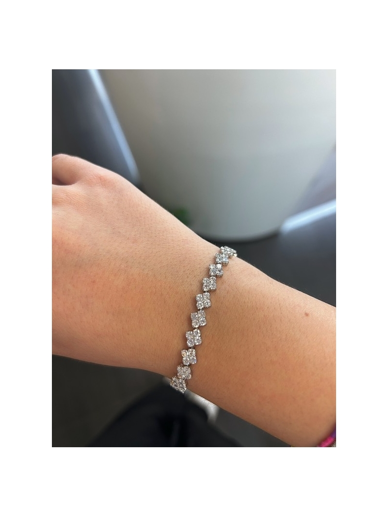 Acquista ora bracciale fili di grana rodio su elefantebianco.jewelry