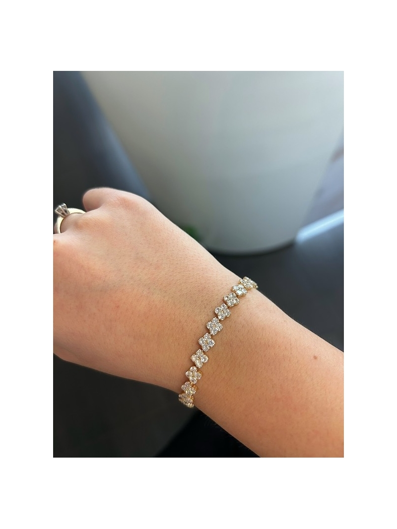 Acquista ora bracciale fili di grana rodio su elefantebianco.jewelry