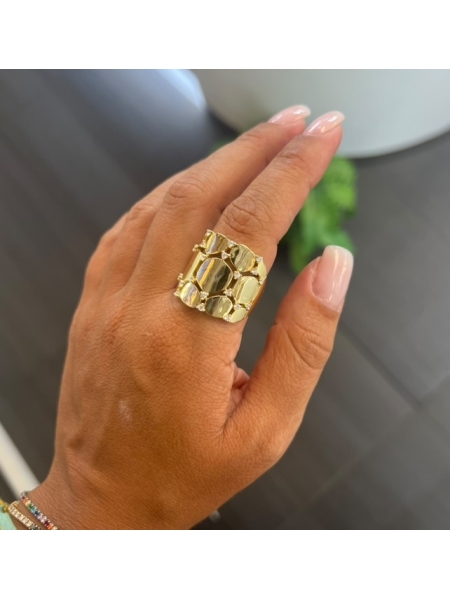 Acquista ora Anello pavè quadrato mignolo su elefantebianco.jewelry
