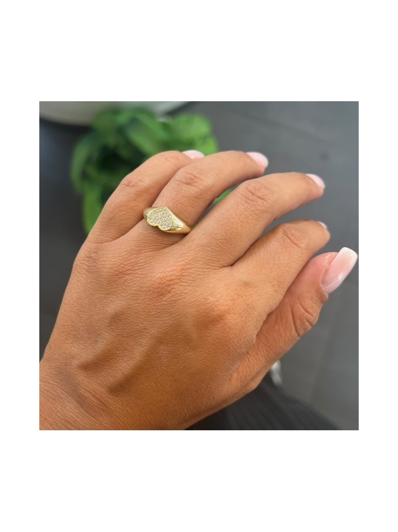 Acquista ora Anello pavè quadrato mignolo su elefantebianco.jewelry