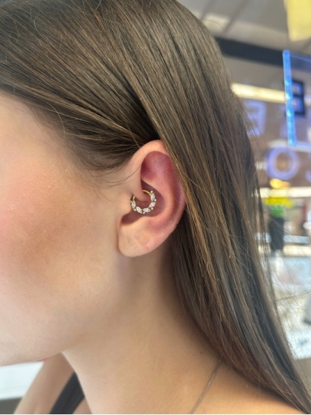 Acquista ora piercing cerchietto 5 pietre su elefantebianco.jewelry 2