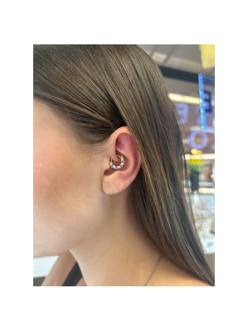 Acquista ora piercing cerchietto 5 pietre su elefantebianco.jewelry