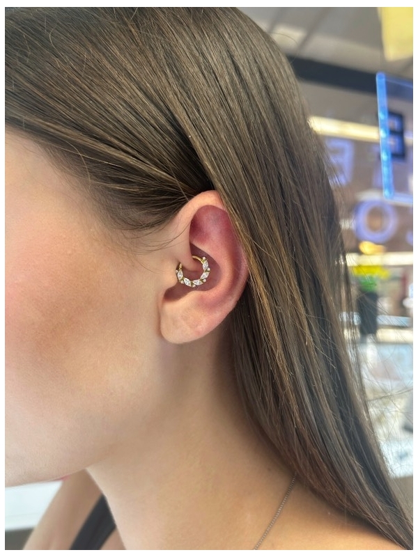 Acquista ora piercing cerchietto 5 pietre su elefantebianco.jewelry