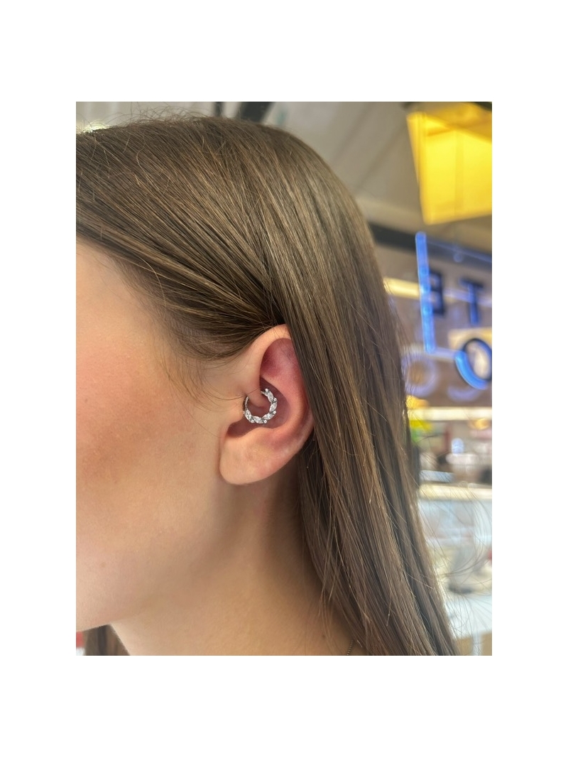 Acquista ora piercing cerchietto 5 pietre su elefantebianco.jewelry