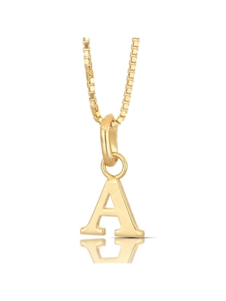 Acquista ora collana pendente lettera oro 750 su elefantebianco.jewelry