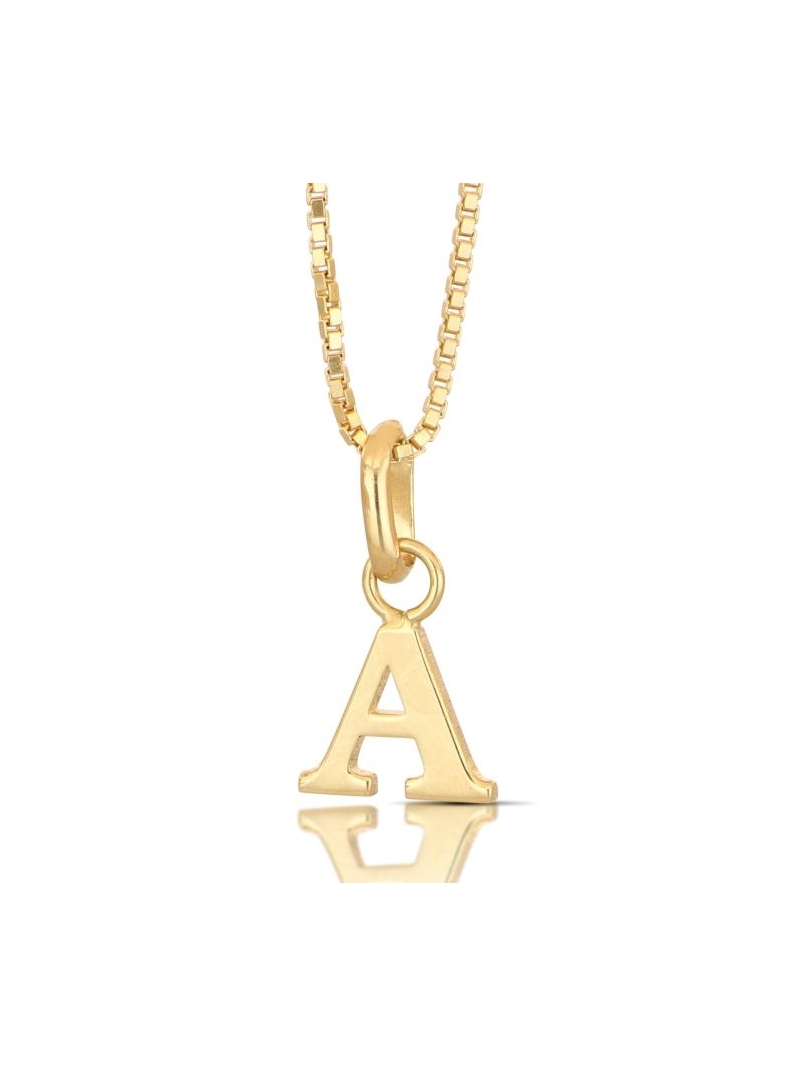 Acquista ora collana pendente lettera oro 750 su elefantebianco.jewelry