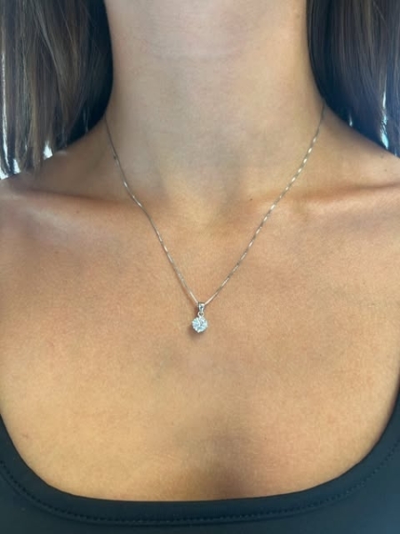 Acquista ora collana punto luce 4 mm in argento 925% su elefantebianco.jewelry 2