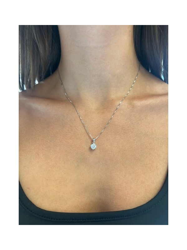 Acquista ora collana punto luce 4 mm in argento 925% su elefantebianco.jewelry