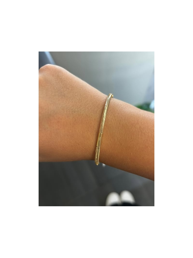 Acquista ora bracciale tubicino elastico oro 750 su elefantebianco.jewelry