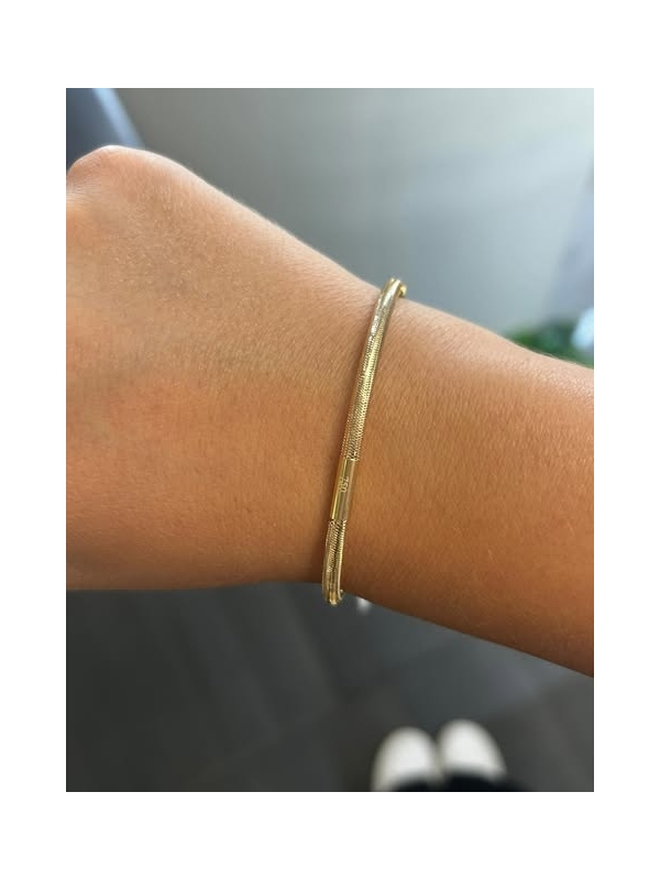 Acquista ora bracciale tubicino elastico oro 750 su elefantebianco.jewelry