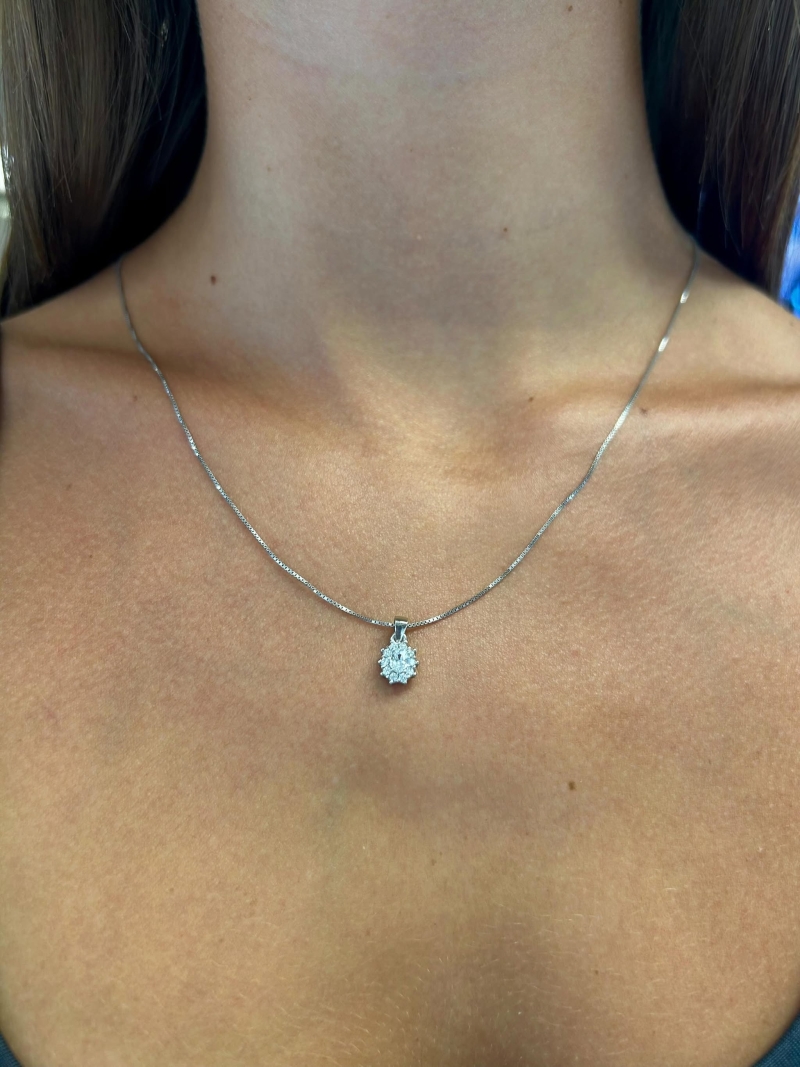 Acquista ora collana mini kate rodio (bianca) su elefantebianco.jewelry