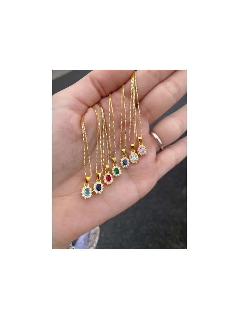 Acquista ora collana mini kate gold (verde) su elefantebianco.jewelry
